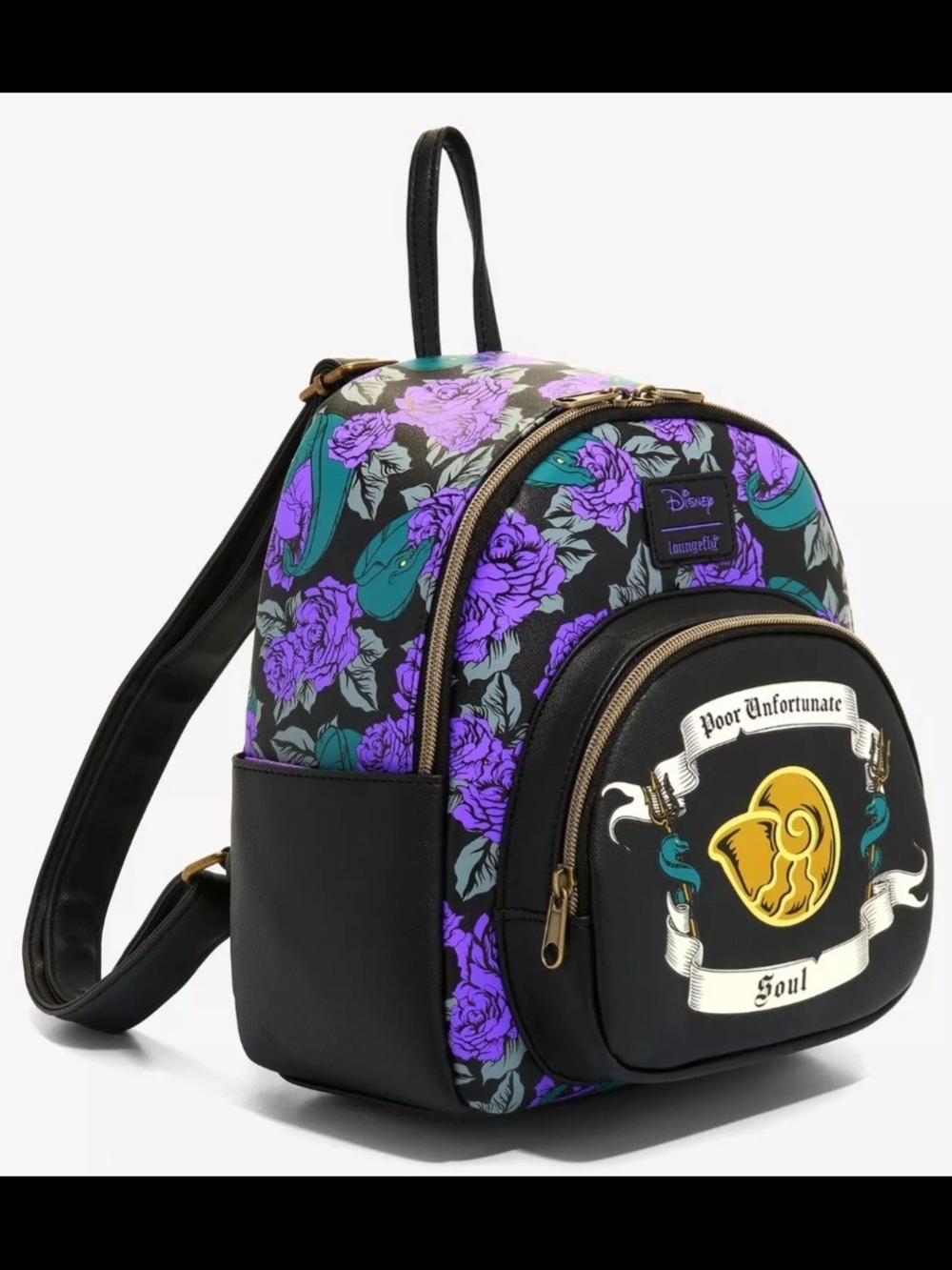 Disney x Loungefly Purple Rose 'Poor Unfortunate Soul' Mini Backpack